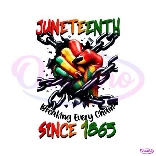 juneteenth-breaking-every-chain-black-woman-png