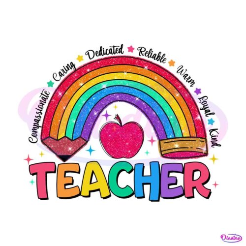 glitter-teacher-rainbow-pencil-png