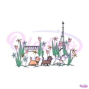 the-aristocats-paris-epcot-france-svg