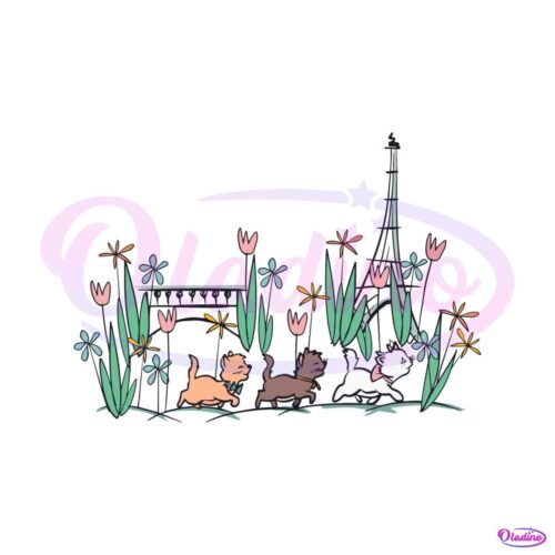 the-aristocats-paris-epcot-france-svg