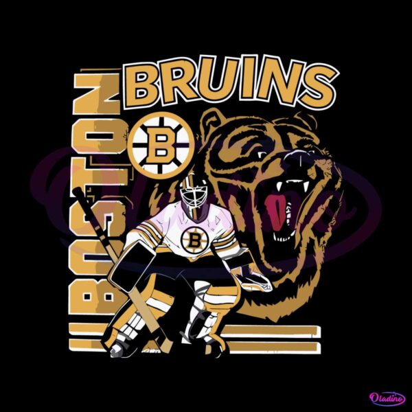 Boston Bruins Hockey Player SVG
