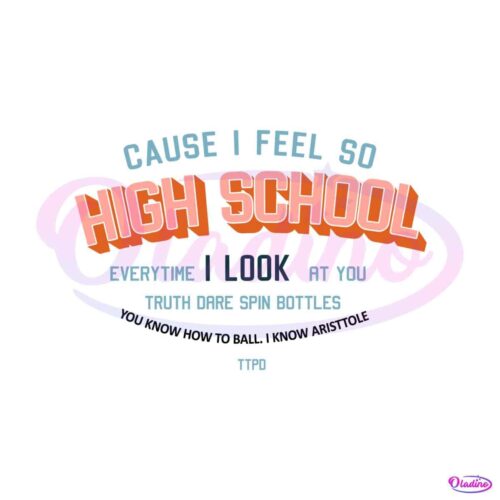 cause-i-feel-so-high-school-ttpd-album-svg