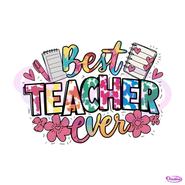 funny-best-teacher-ever-floral-png