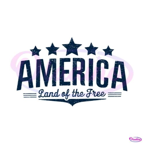 retro-land-of-the-free-america-stars-svg