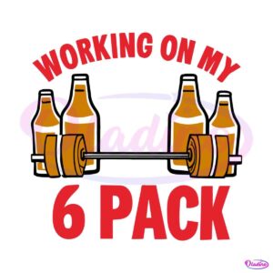 working-on-my-6-pack-barbell-dad-svg