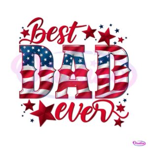 best-dad-ever-american-flag-png