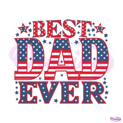 retro-best-dad-ever-patriotic-dad-svg