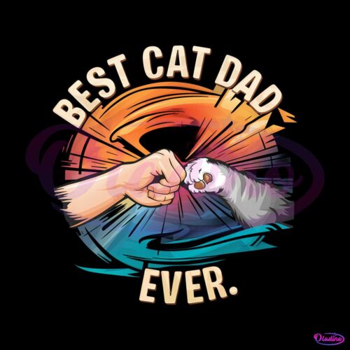 best-cat-dad-ever-cat-paw-png