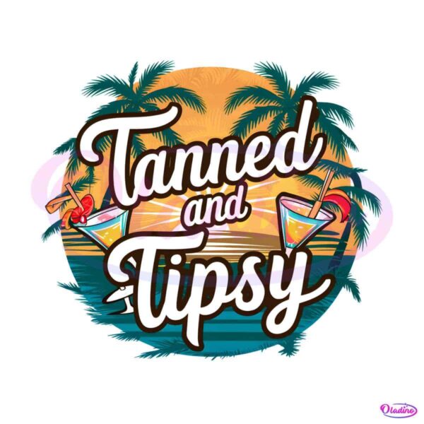 beach-vibes-tanned-and-tipsy-png