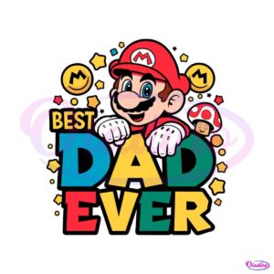 best-dad-ever-super-mario-svg