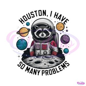 funny-raccoon-houston-i-have-so-many-problems-png