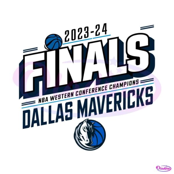 nba-western-conference-champions-2024-mavericks-svg