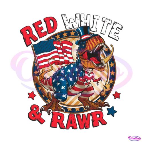 red-white-and-rawr-independence-day-png