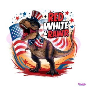 tyrannosaurus-rex-red-white-and-rawr-png