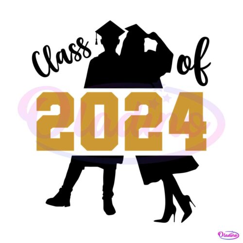 class-of-2024-couple-graduation-png