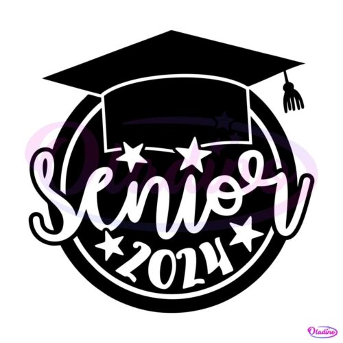 retro-senior-2024-happy-graduate-png