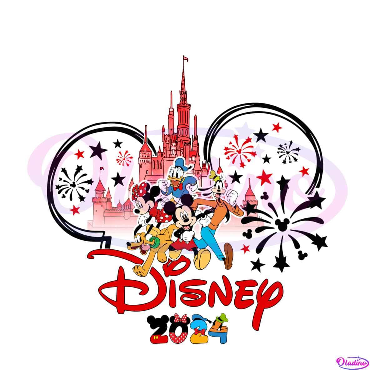 Disney 2024 Mickey Ear Castle PNG