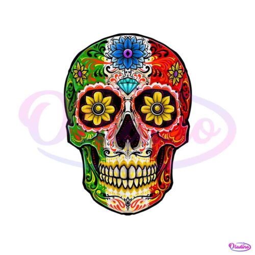 floral-skull-cinco-de-mayo-png