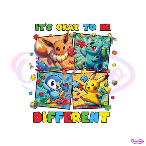 okay-to-be-different-pikachu-friends-png