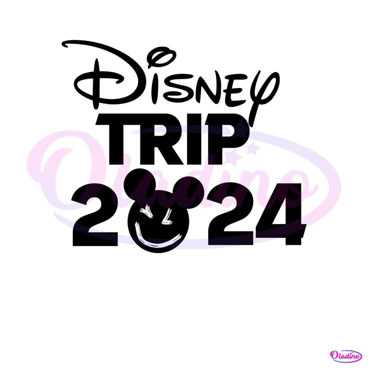 Retro Family Disney Trip 2024 PNG