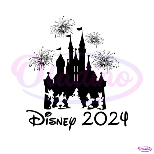 family-trip-disney-2024-castle-png