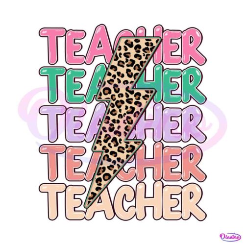 retro-teacher-leopard-lightning-bolt-png