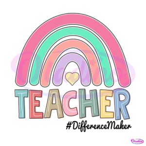 teacher-difference-maker-rainbow-png