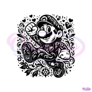 floral-super-mario-cartoon-character-svg