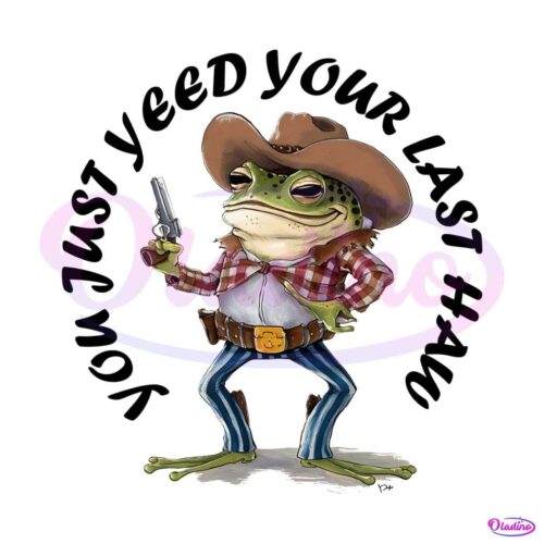 western-style-cowboy-frog-with-gun-png