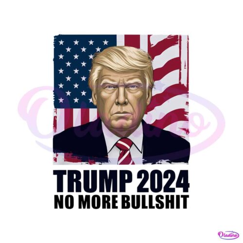 retro-trump-2024-no-more-bullshit-usa-flag-png