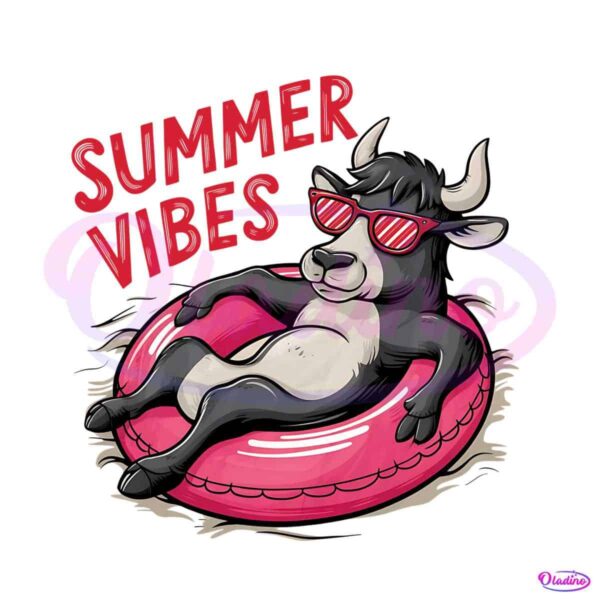 summer-vibes-cow-funny-beach-png