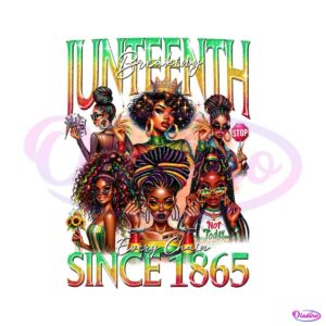 juneteenth-breaking-every-chain-black-girl-png