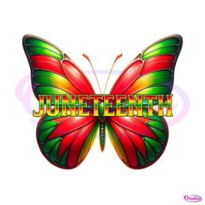 retro-juneteenth-butterfly-freedom-month-png