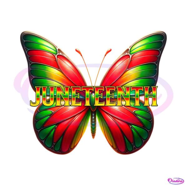 retro-juneteenth-butterfly-freedom-month-png