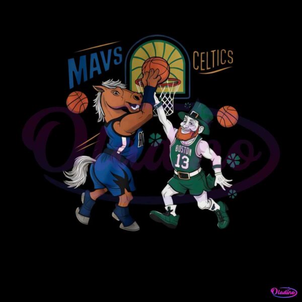 mavericks-vs-celtics-match-up-nba-final-mascot-svg