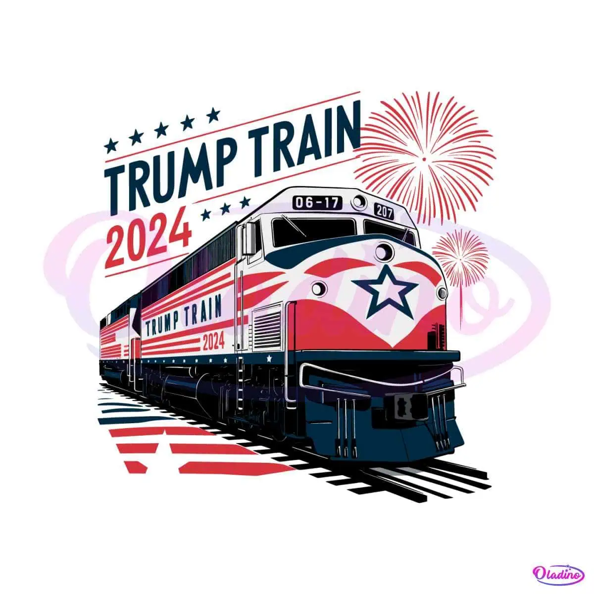 Retro Trump Train 2024 Make America Great Again SVG Oladino