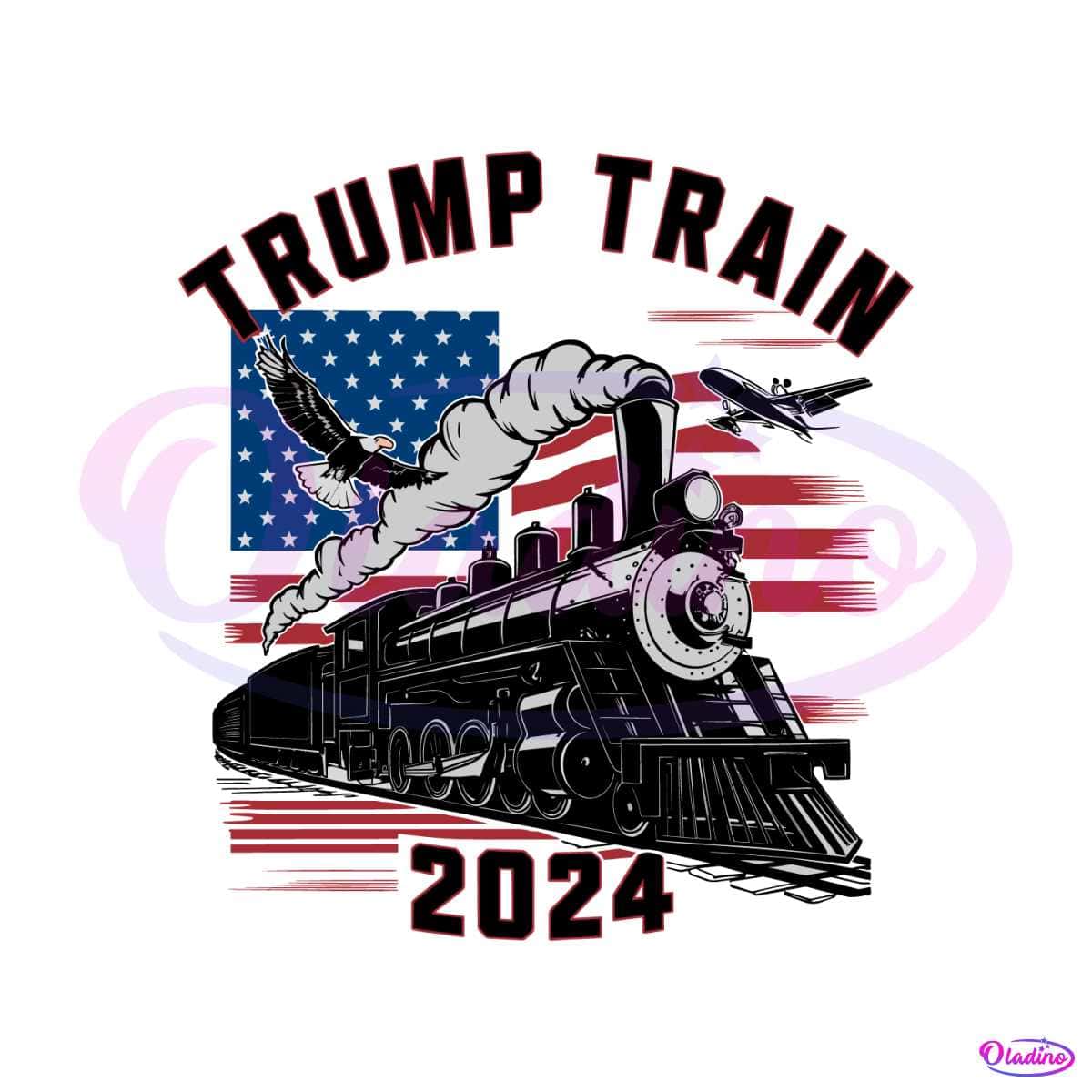 Retro Trump Train 2024 Election SVG