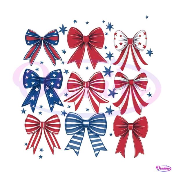 red-white-and-blue-bows-svg