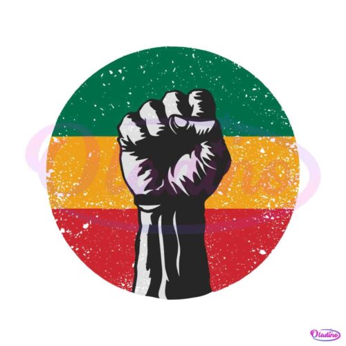 clenched-hen-juneteenth-day-black-power-svg