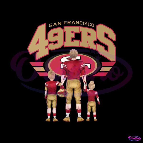 san-francisco-49ers-dad-with-boy-and-girl-png
