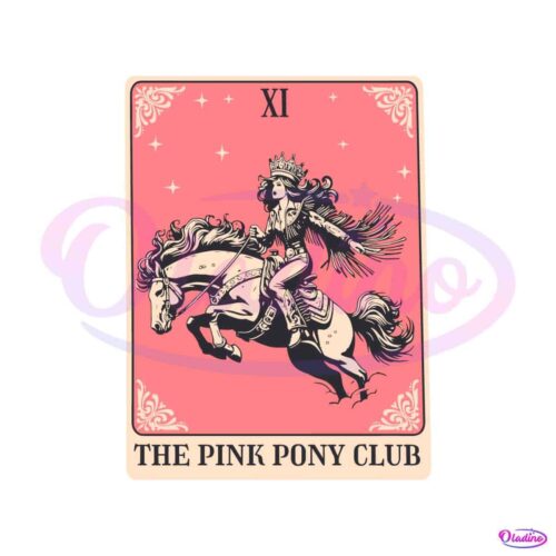 chappell-roan-pink-pony-club-tarot-card-cowgirl-svg