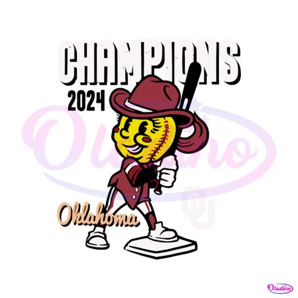 national-softball-champions-2024-oklahoma-svg