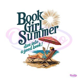 book-girl-summer-dive-into-a-good-book-png