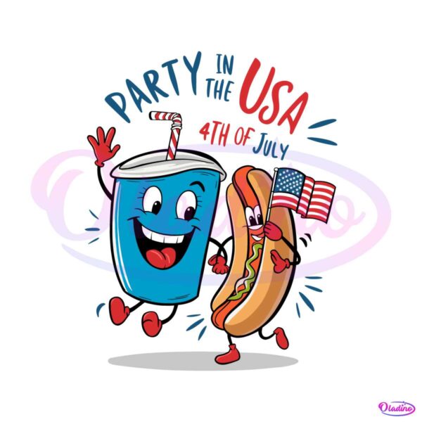 retro-party-in-the-usa-hot-dog-lover-svg