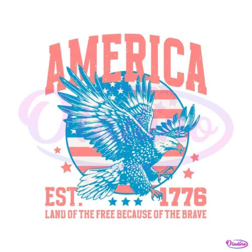 eagle-america-land-of-the-free-est-1776-svg