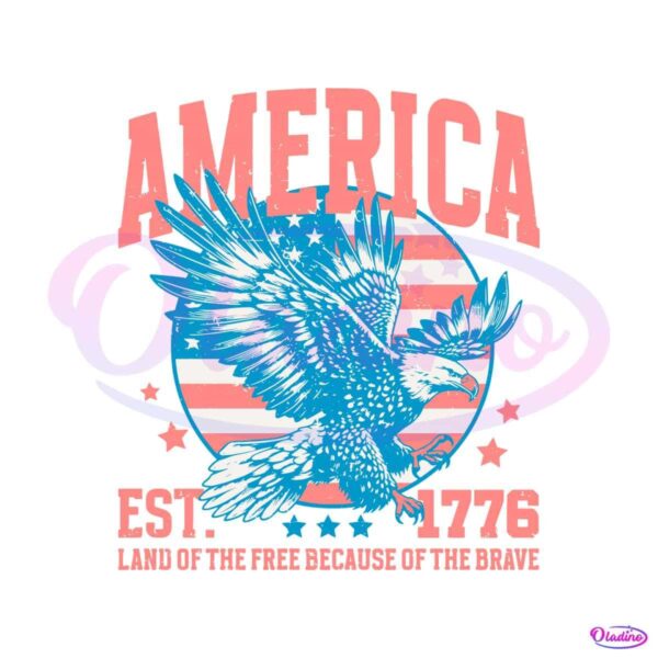 eagle-america-land-of-the-free-est-1776-svg