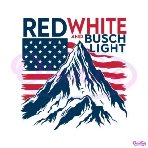 red-white-and-busch-light-svg