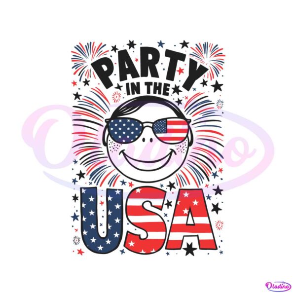 funny-party-in-the-usa-smile-face-svg