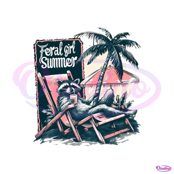 vintage-feral-girl-summer-raccoon-png