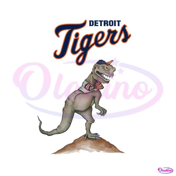 detroit-tigers-dinosaur-playing-baseball-png